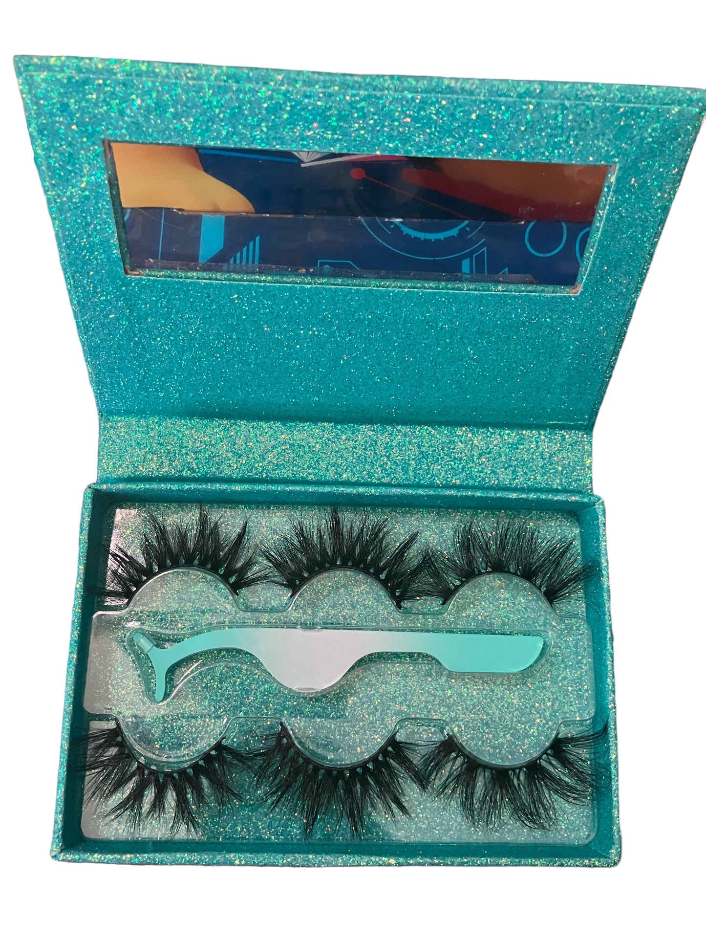 3 pair lash book w/Tweezer